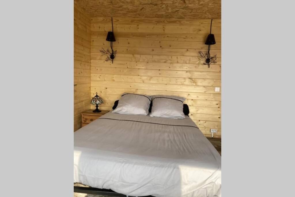 Massillargues-Attuech Charmant Chalet Pour 2 Personnes Spa Prive מראה חיצוני תמונה